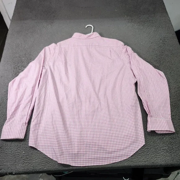 Polo Ralph Lauren Shirt Mens 2XL Pink Check Long Sleeve Button Down Classic - Picture 6 of 7